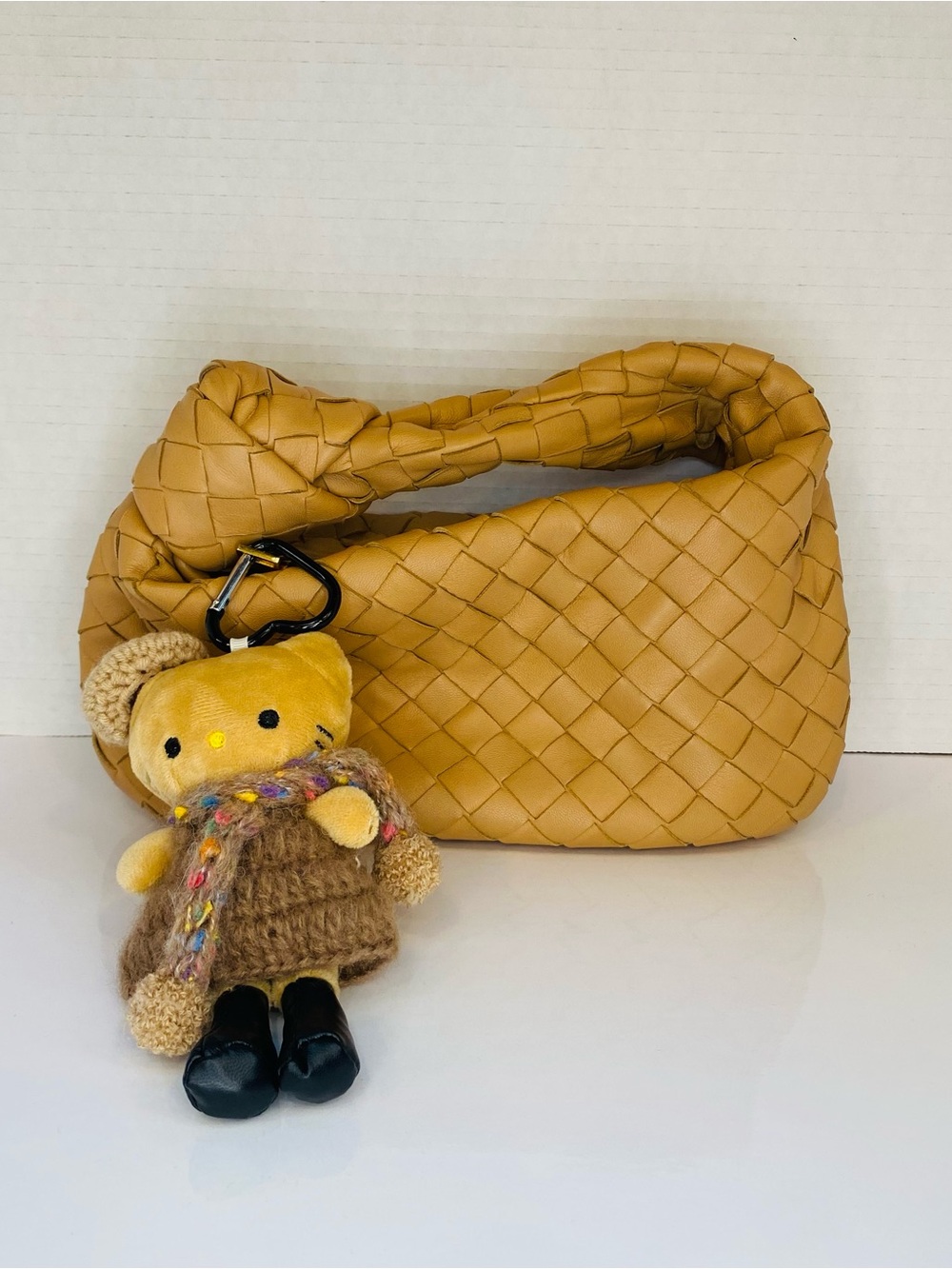 Bottega Veneta mini Jodie bag Yellow Woven Knotted-Handle Shoulder Bag